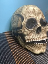 Halloween Skull Mask Full Head Helmet Movable Jaw Horror Party Pro Scary US