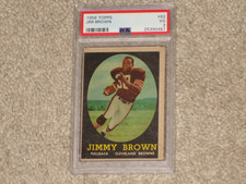 Jim Brown 1958 Topps Rookie Card RC #62 ICONIC Vintage PSA 3 TRUSTED SELLER