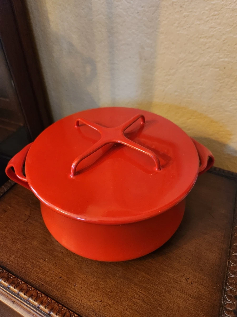 DANSK オーブンディッシュ　レッド　中古 Dansk Kobenstyle Red Enamel Mid Century Fondue Pot (c.1960s