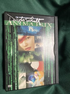 Matrix Animatrix DVD Dwight Schultz ( Star Trek  A-Team ) signiert Autogramm