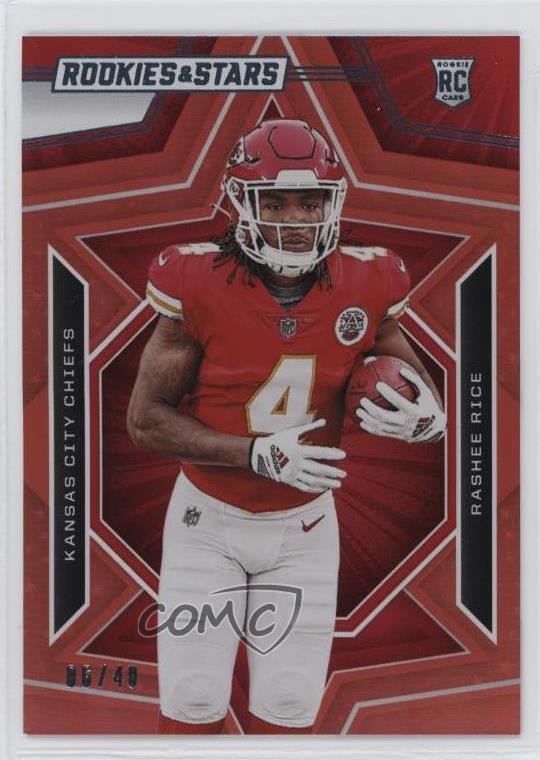 2023 Panini Rookies & Stars Rookies Red & Blue 6/40 Rashee Rice #176 RC 0g70