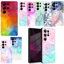 Shockproof Phone Case Marble Print Cover For Samsung A54 A36 A15 S25 Plus S24 FE
