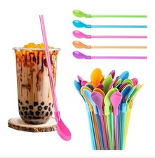20 Pieces set slush straws 2 in 1