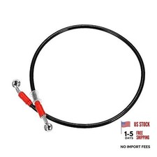 31.5 Length 10mm Id Motorcycle Hydraulic Brake Line - Black 80cm - Black