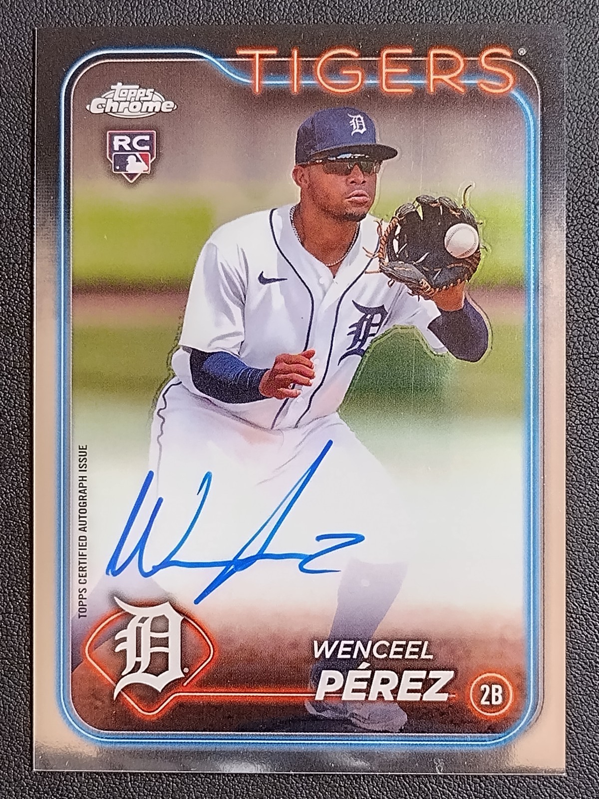 2024 Topps Chrome Update WENCEEL PEREZ RC AUTO Detroit Tigers