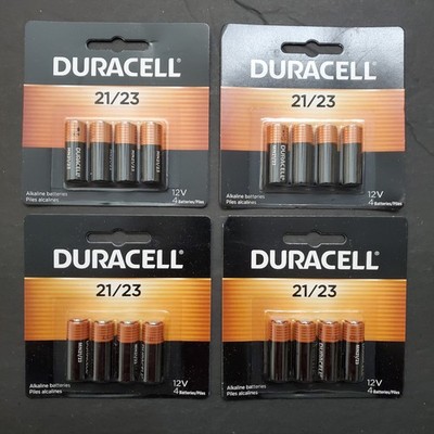 (4) 4-packs DURACELL 21/23 12v Batteries (exp 2028 & 2029) NEW