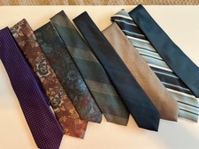 8 Men's Ties Various Colors - PRE OWNED Various Brands Like New