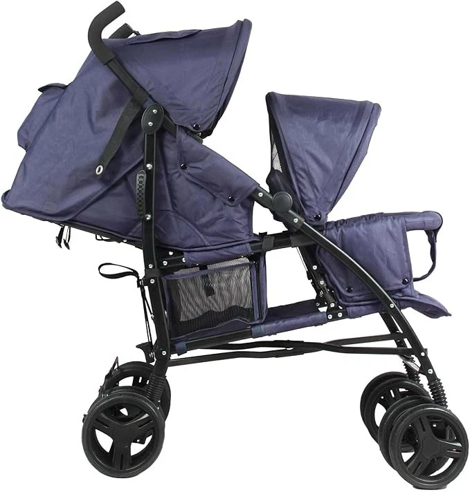 BAMBISOL DOUBLE ZWILLINGSBUGGY KINDERWAGEN KOMPAKT KLAPPBAR - Bild 2 von 3
