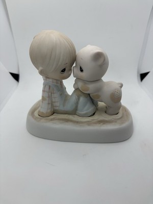 Enesco Precious Moments 1982 Porcelain Figurine We're in It Together