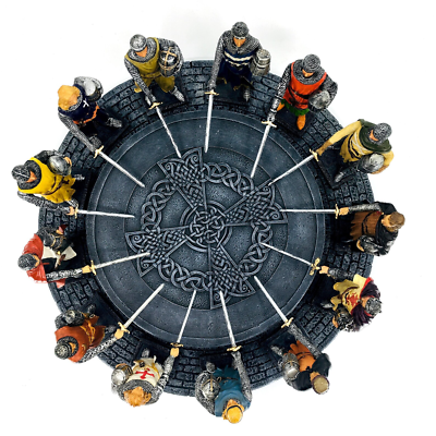 King Arthur and 12 Knights of The Round Table Statue | Excalibur