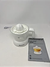 Elite Gourmet Citrus Juicer 16 Oz-2 Cup Capacity White Auto Reversing (ETS-411)