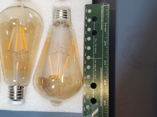 6 Pack LED Edison Bulbs 40W Equivalent 4 Watt LED Filament Bulb 2700K Soft White - Picture 2 of 9