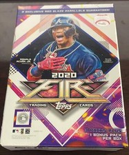 2020 Topps Fire Baseball Hanger Box FACTORY SEALED Red Blaze Exclusive, 20 Cards