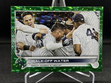 2022 Topps Series 1 Green Foil /499 Gleyber Torres #119 Walk-Off Water Yankees