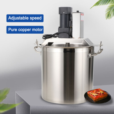 40L Auto Food Mixer Hot Pot Bottom Soup Sauce Stirrer Machine Stainless Steel
