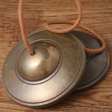 7.8cm Handmade Brass Tinkle Bell Vintage Buddhist Tingsha Bells Cymbal Yoga