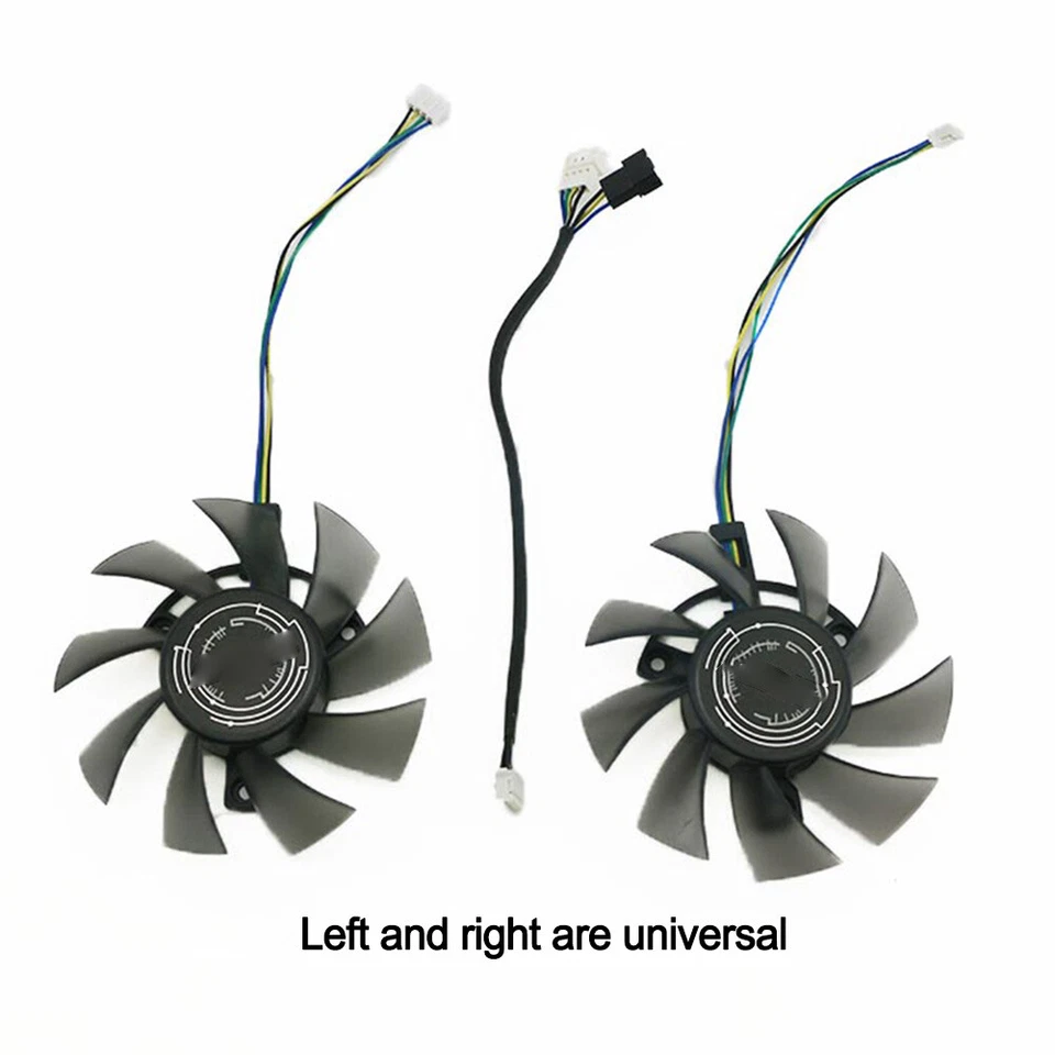 75mm For ASUS GTX1050 1050ti 2GB/4GB DUAL OC V2 Graphics Card Cooling Fan 4Pin - Image 4 of 4