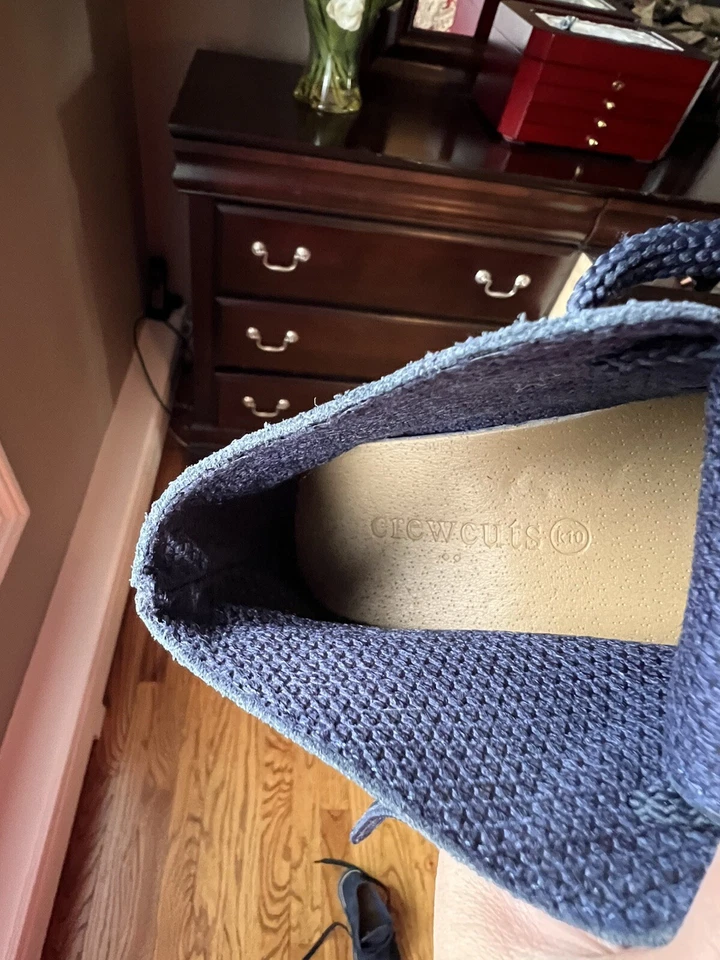 J. Botas Crewcuts Niños K10- MacAlister Zapatos Azul Gamuza Con Cordones Chukka Foto 3 de 4