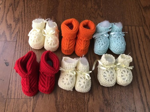 Zapatos tejidos a para bebe, Handmade shoes baby estilo cubano para recien |