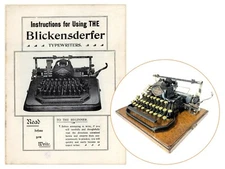 Blickensderfer No.8 Typewriter Instruction Manual Antique Vtg User Directions