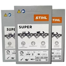 36RS 84 DL 3 pcs x STIHL 3/8″ 1.6 mm Chain for 25"/63 cm bar OEM 3621 005 0084
