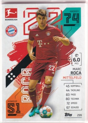 Match Attax 21/22 Bundesliga 2021/2022 Karte Nr. 299 Marc Roca