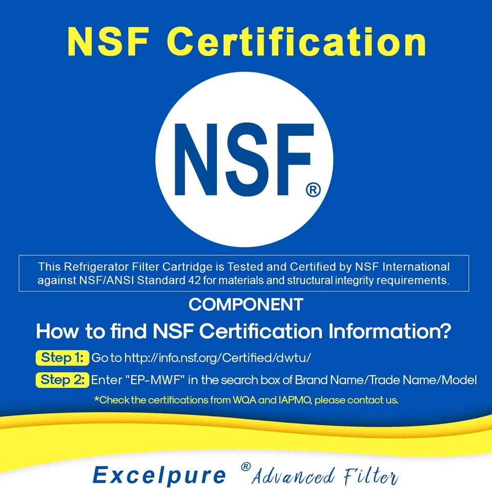 Fit for GE SmartWater MWF MWFP HDX FMG-1 RWF0600A EXCELPURE Water Filter 4 Pack - Image 2 of 4