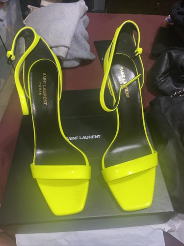 ysl yellow heels