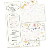 Floral Bianca Briefpapier Blumen Natur 25 Sets SchöNes Set Mit UmschläGe