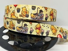 NEW 5-yards of 1" inch Wide Vintage Winnie the Pooh Ribbon Grosgrain Ribbon