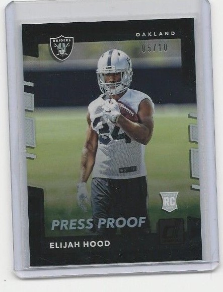 Elijah Hood Panini Donruss #397 Base