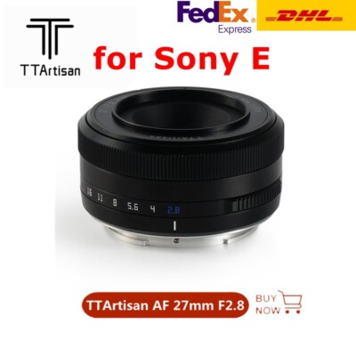 TTArtisan 27mm F2.8 Lens APS-C Auto Focus For Sony E A6000 A6500 A5000 A7C NEX5