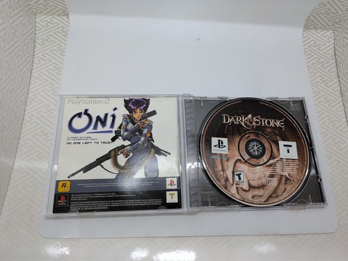 PS1 Dark Stone game Playstation Manual Included free shipping