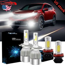 LED Headlight Kit H4 H11 Combo 6000K Bulbs for Honda CR-V 2002-2004 2007-2014