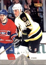 1996-97 Pinnacle PREMIUM STOCK #231 Steve Staios RC BOSTON BRUINS ROOKIE