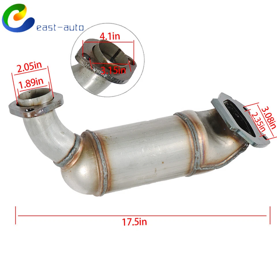 Convertidor catalítico delantero izquierdo y derecho para Dodge Grand Caravan 2011-2016 3,6 L V6 Foto 4 de 4