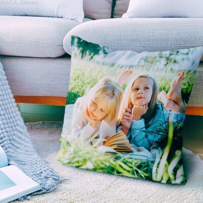 Personalised Photo Pillow Case Cushion Cover Personalized Pillowcase Custom  Gift