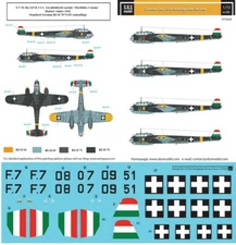 SBS 1/72 WWII Hungarian Dornier Do-215 Decals for ICM kits