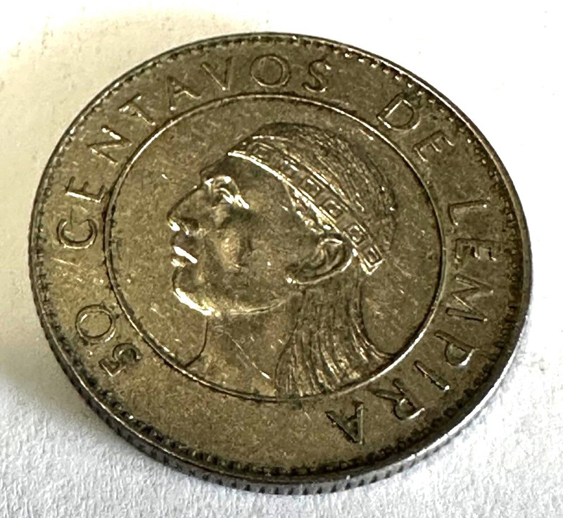 1991- Honduras 50 Centavos Coin XF