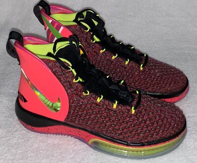 NIKE Alphadunk Hoverboard Pink Volt Black Basketball Shoes Sneakers Mens Sz 8 10