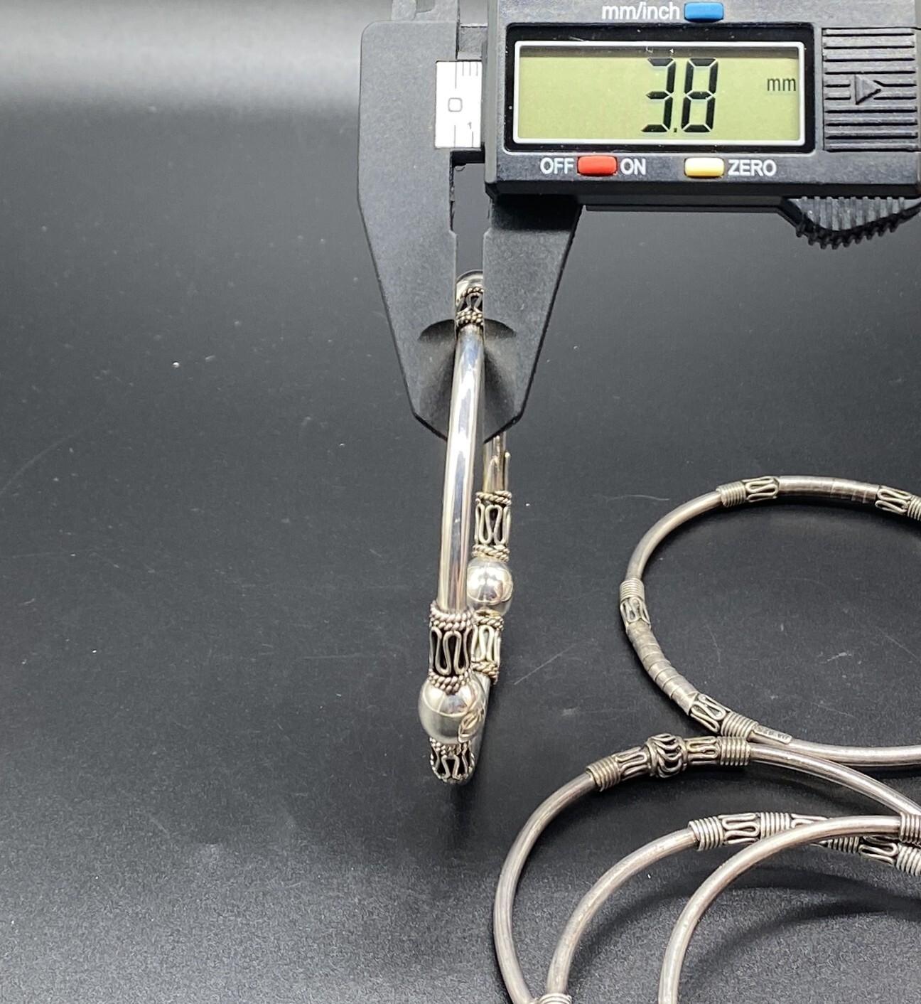 BA BANGLE SET-Sterling Silver Five Different Bali… - image 11