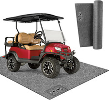 Golf Cart Premium Garage Floor Mat Waterproof Anti-Slip Thickened Mat 106 X 59''