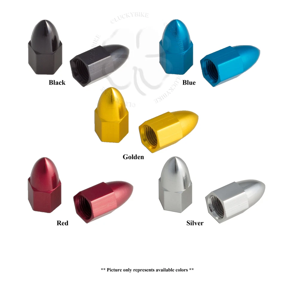 2x Tapa de válvula cubierta azul neumático GSXR 600 750 Ninja R1 R6 vástago bala CNC aluminio Foto 4 de 4