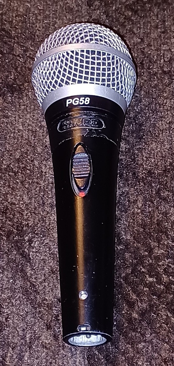 Shure PG58 Dynamic Cable Professional Microphone w/On Off Switch