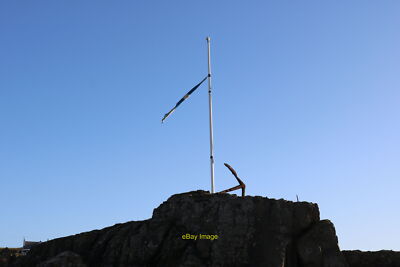 Photo 6x4 Flag and Anchor, Portpatrick Having its last flutter at the Dor c2022