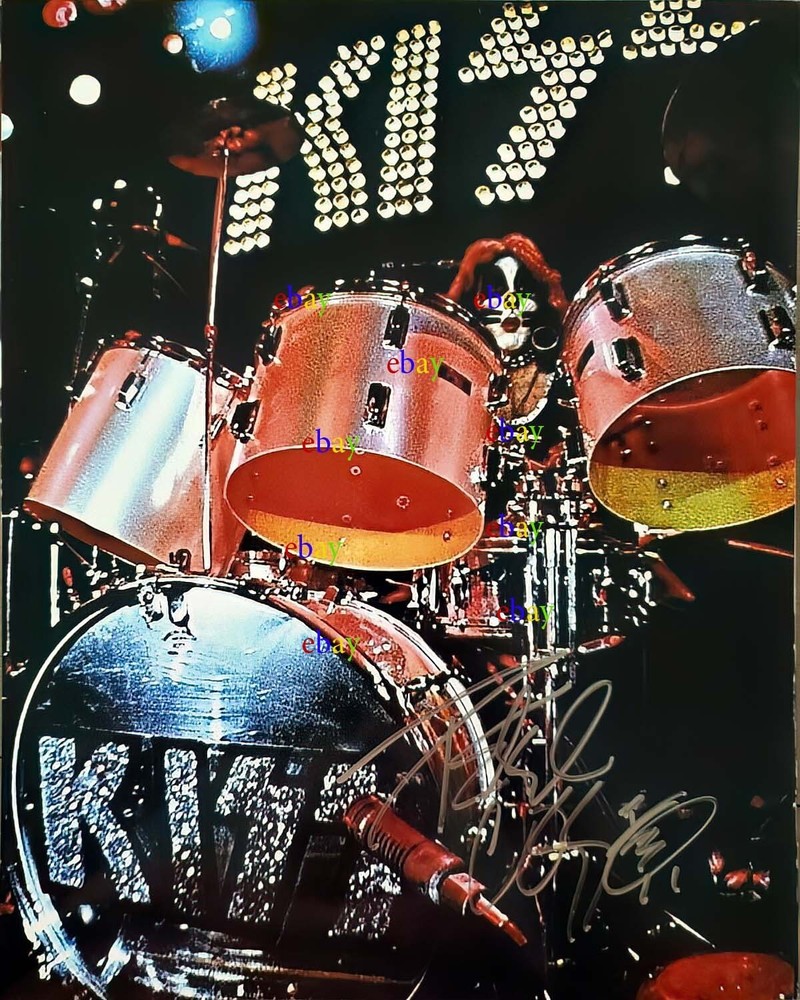 Kiss drummer Peter Criss Autographed Signed 8x10 Photo Reprint