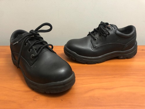 JESSE JAMES INDUSTRIAL WORKWEAR STEEL TOE BOOTS MENS 7 1/2 7.5 BLACK SAFETY