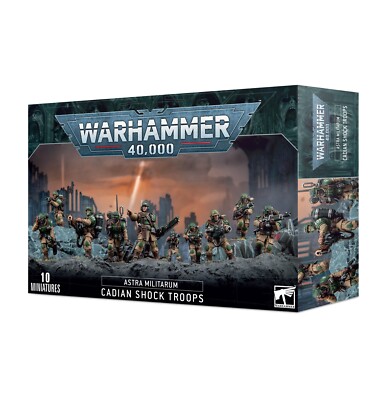 2023 Cadian Shock Troops Astra Militarum Warhammer 40K NIB