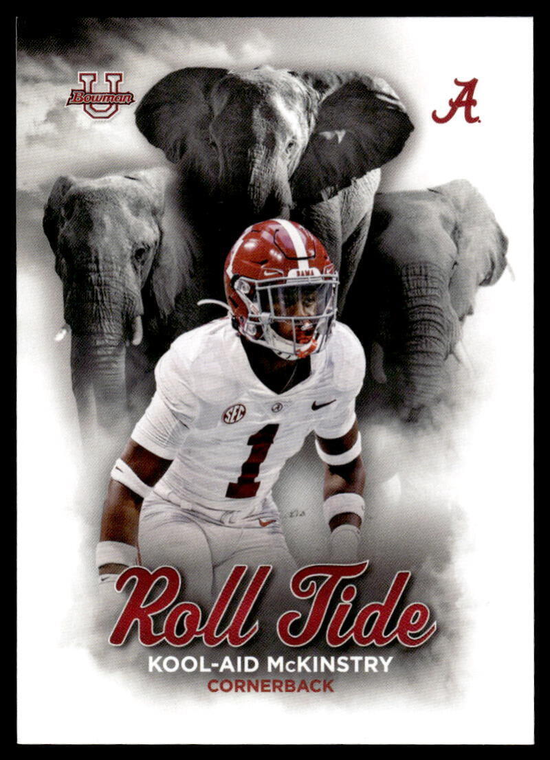 2023 Bowman University Alabama Football Pick A Card Roll Tide