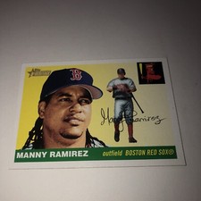✅2004 Topps Heritage #180B Manny Ramirez Red Sox Old Logo SP - Short Print🔥